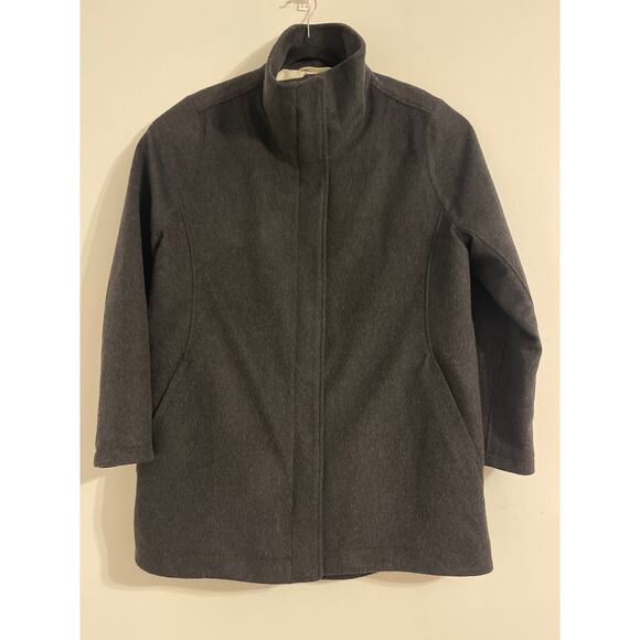 Pendleton Wool Coat Jacket Stripped Blanket Lining Women’s Size Large Grey - Picture 1 of 8